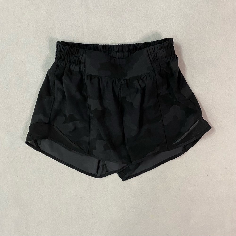 lululemon athletica Black Tonal Camo Athletic Shorts